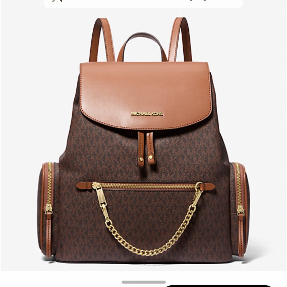 Michael Kors Chocolate/Caramel Backpack